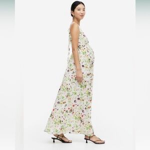 H & M Floral Mama Maternity Sleeveless Maxi Dress